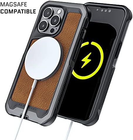 Ghostek atomski vitki iPhone 13 Mini kožna futrola s ugrađenim magnetom Magsafe magnet i aluminijskim odbojkom teškim poklopcem