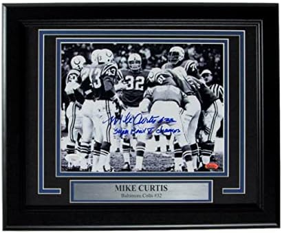 Mike Curtis Baltimore Colts potpisao/upisano 8x10 fotografija uokvirena JSA 165247 - Autografirane NFL fotografije