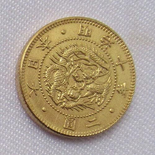 Japanski zlatni novčić 2 Yuan Macaron 10-godišnja kopija kopija
