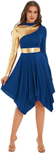Hulija žene hvale plesnu haljinu suvremeni plesni kostimi liturgijska plesna odjeća lirična bogoslužja tunika haljina