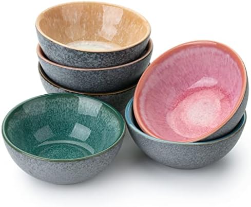 Doharite se na čaj btat- keramičke zdjele za uranjanje, 3,5 oz, set od 6, šarene male zdjele, posuda za sojin umak, zdjele