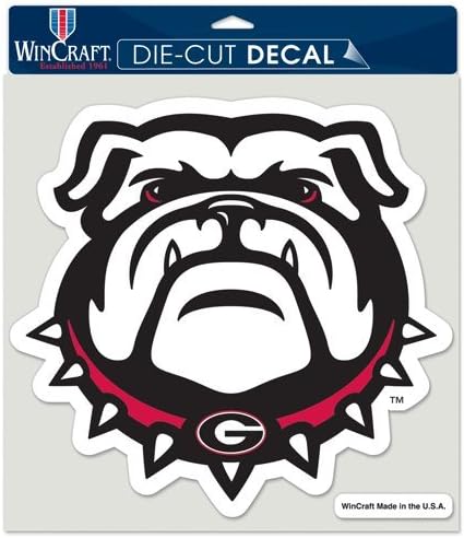 Wincraft NCAA Sveučilište Georgia 38467013 savršena naljepnica za rezanje boja, 8 x 8, crno