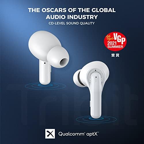 Tribit bežični uši, Qualcomm QCC3040 Bluetooth 5,2, 4 Mics CVC 8.0 Poziv buke smanjenje buke 50H PROIZVODNJI VRIJEME ZAKON