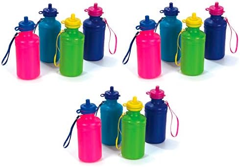 12 boca s vodnim sportom za biciklističku djecu boce za vodu | Skupni paket, remen za zglobove | Strašan ljetni dodatak na