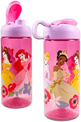 Disney princeza boca za vodu za djevojčice - Disney princeza poklon snop s bocom vode od 16,5 oz, naljepnica, više | Boca