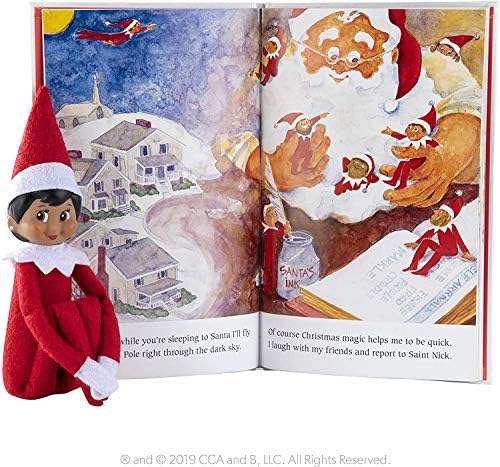 Elf on the shelf of the amelid-novi set kutija u kompletu s božićnim vlakom za Sjeverni pol