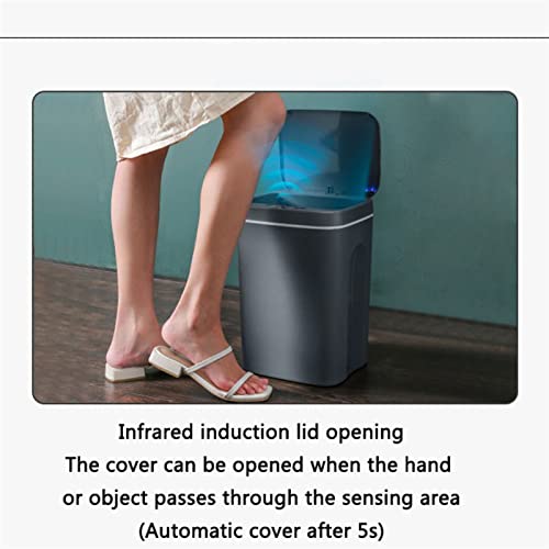 Zalord smeće limenke 16L pametno indukcijsko smeće kanta u uredu Kuhinja kupaonica toalet smeće Can automatsko indukcijsko