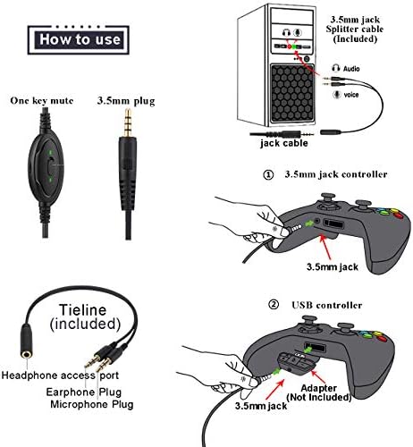 Igračke slušalice za PC, PS4, Xbox One, slušalice s stereo igrama s mikrofom