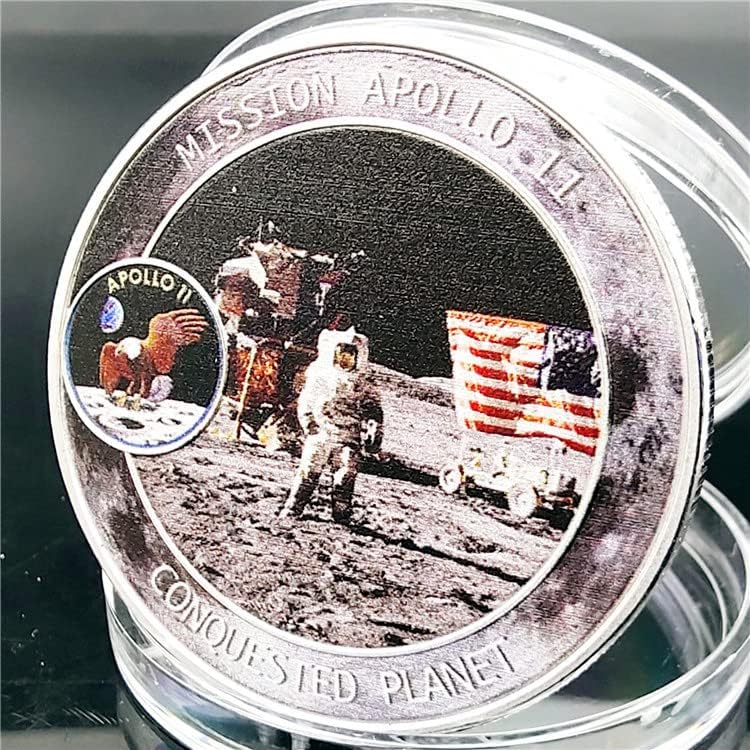 Svemirski istraživanje ljudskog slijetanja mjeseca Coin Aviation Commemorative Coin American Apollo Moon slijetanje 50. godišnjice
