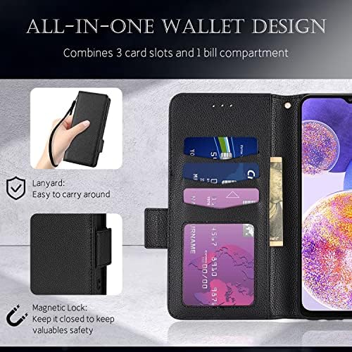Torbica DONWELL za Samsung Galaxy A23 5G, torbica-novčanik A23 4G LTE za muškarce i žene, magnetski torbica-knjižica s gornjim