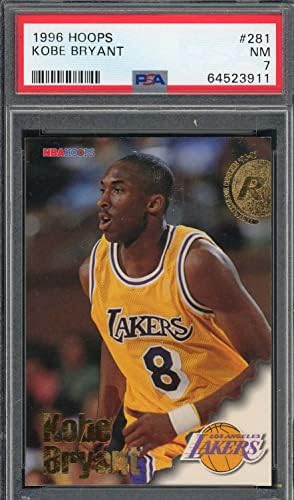 Kobe Bryant 1996 Hoops košarkaški rookie kartica RC 281 Ocjenjivani PSA 7