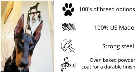 Metal Peddler Bloodhound vješalica za nosač ključeva za zid - mali 6 inč - napravljen u SAD -u; za ljubitelje pasa; Kuke