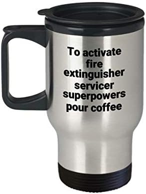 Požarovi aparat za gašenje servisa putnika Smiješna sarkastična noviteta od nehrđajućeg čelika Supersila za kavu za kavu