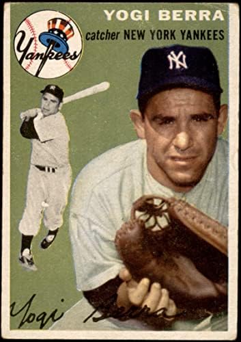 1954. Topps 50 WHT Yogi Berra New York Yankees Dobri Yankees