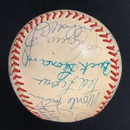 Mickey Mantle potpisao bejzbol 1974 HOF Induction 24 Auto Joe DiMaggio Ford JSA - Autografirani bejzbol