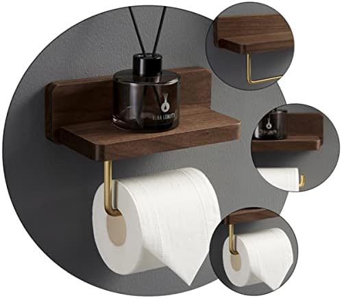 ALIPIS 1PC štapova mesinga* CM montirano tkivo kućno drvena kupaonica hotelski papir s jednim stalak s policama za ljepljivu