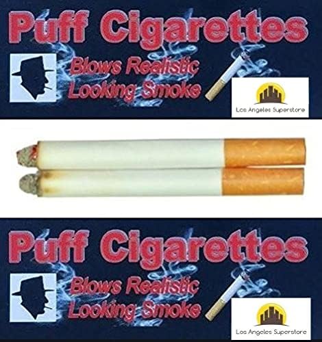 Los Angeles Superstore Lažne puff cigarete 12 Pack Prop igračka koja puše realističnu šalu za dim šala za zabavu ili na pozornici