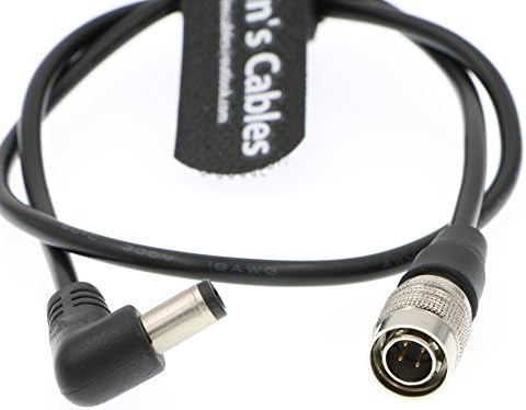 Alvinovi kabeli DC do Hirose 4 Pin muški kabel za napajanje za zvučne uređaje 633 | 644 | 688 Zoom F8 Blackmagic Cinema kamera
