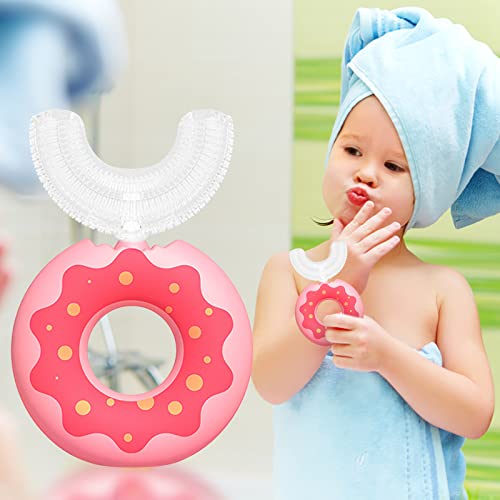 Dječje četkice za zube U obliku slatke krafne 360 inča za oralno čišćenje izbjeljujuća četkica za zube za djecu u dobi od