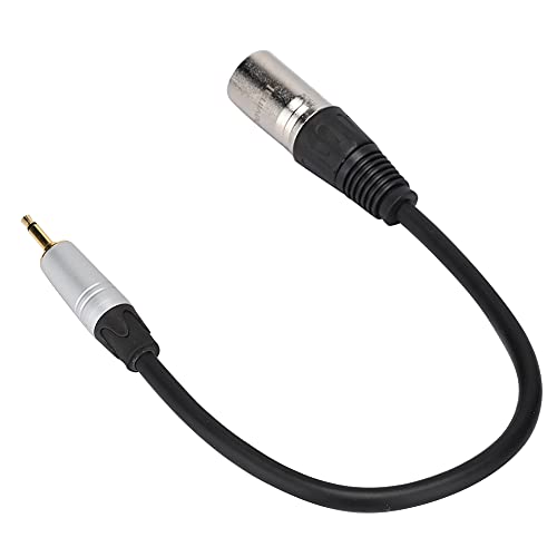 Ashata adapterska linija, 3,5 mm mono mužjak do 3PIN muški audio kabel, zlatni utikač utikač cink legura školjka za slušalice