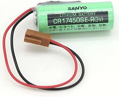 < 25 komada > Litij baterija CR17450SE-R 3V 2500mAh za CNC sustav FANUC A98L-0031-0012 sa smeđim priključkom