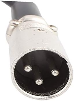 Novi 10167 131 s 1 muškim priključkom do 2 pouzdane i učinkovite ženske crni mikrofonski kabel s srebrnim priključkom od