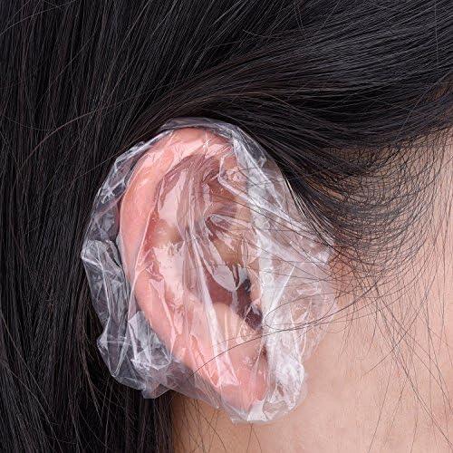 Prozirni raspoloživi zaštitnici ušiju vodootporni uši za uši za boju kose, tuširanje, kupanje