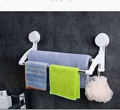 Lxdzxy tračnice za ručnike, stalak za ručnike, polica za kupaonicu za kuku za kuku kupaonice, ručnik za ručnike, dvostruki