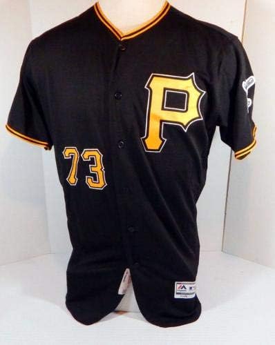 2018. Pittsburgh Pirates Felipe Rivero Vazquez 73 Igra izdana Black Jersey ST 33 - Igra korištena MLB dresova