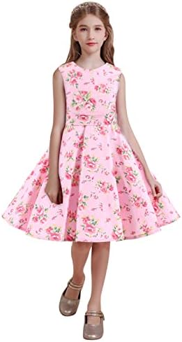 Haljine za djevojčice Odjeća svečana haljina bez rukava dječja haljina u točkicama s cvjetnim printom dječja odjeća princeze