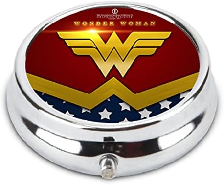 Oceanart Custom Wonder Woman Jedinstveni srebrni ton Okrugla tableta Organizator tableta ili torbica za novčiće