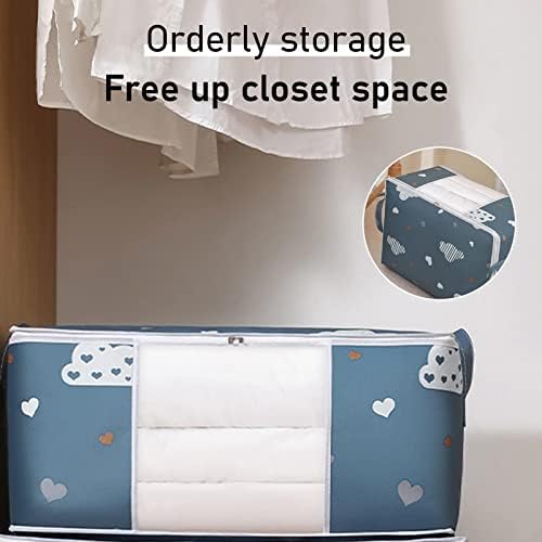 2pcs Comforter Storage vrećica - sklopiva organizatorska torba za kombinezone, jastuke, za odjeću, prekrivače i skladištenje