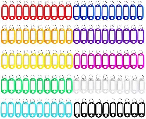 150 pakiranja plastičnih oznaka ključeva, 10 različitih boja tipki s ključevima s oznakama s naljepnicama, oznakama oznaka