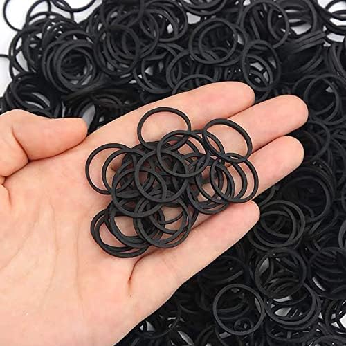 Novo 2023. mini gumice od 1000 komada mekane elastične trake neklizajuće male male kravate za kosu za malu djecu crne pletenice
