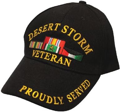 Orao Emblems, Inc Vojni veteran s ponosom služio u kapici šešira u stilu pustinjskog oluje, crna, jedna veličina