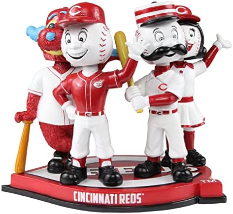 Cincinnati Reds Reds SMU SU Four Mascot Bobblehead MLB
