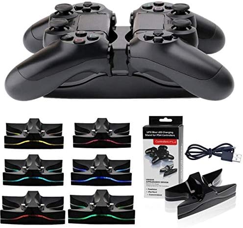 Punjač SOONHUA PS4 Kontroler Charger, led priključne stanice za punjenje Dual USB kontroler Sony PS4 Playstation4