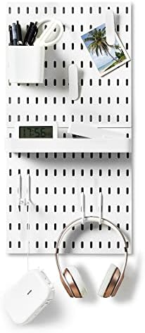 Vusign Pegboard kombinirani zidni organizatorski komplet, zidni zaslon PEGBOWARD PANETS za spavaću sobu, studij, ured, kupaonicu,