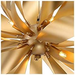 Possini euro dizajn Baldwin zlatni privjesak luster rasvjeta 25 1/2 široka moderna kuglana cvjetna učvršćena za 6-svjetlosnu