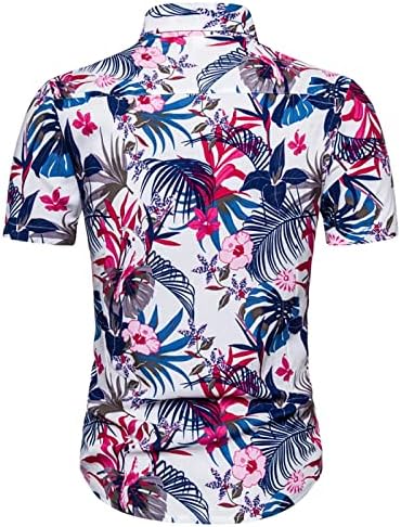 Muške havajske košulje proljetni i ljetni cvjetni šareni tisak casual rever plaža na otvorenom košulje s kratkim rukavima