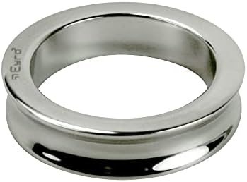 LELUV EYRO Imperator penis prsten od nehrđajućeg čelika Konkavni rub mat crni prašak obloženi ID 58 mm
