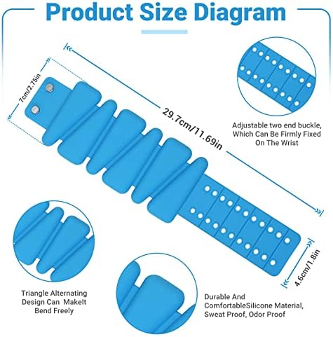 MXIIXM utezi zgloba set od 2, podesive narukvice silikonske težine za žene i muškarce, utege nošenja gležnja/zgloba prikladne