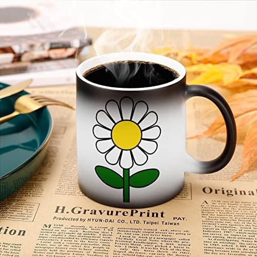 Cvijet tratinčice kreativna promjena boje keramičke šalice za kavu promjena temperature šalice zabavna za kućni ured