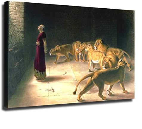 Daniel Odgovor kralju u lavovima, britanski riviere platanski plakat i estetika zidna umjetnost, slika tiska moderne obiteljske