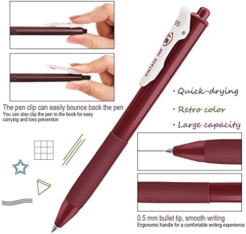 MyLifeUnit 10 olovke u boji i olovke za gel 10 Vintage Color Ink snop