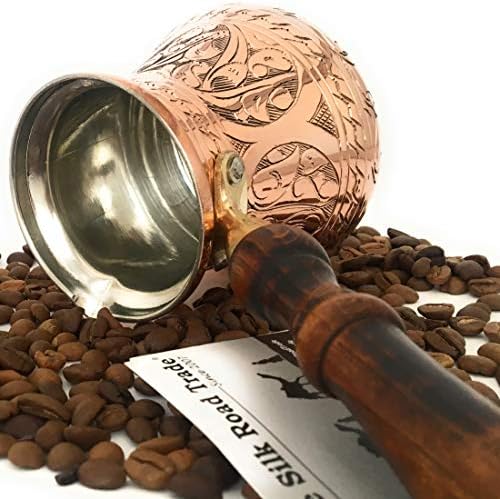 Trgovina svilenim cestama - PC serija - najdeblji kruta bakrena ugravirana i čekića turskog grčkog arapskog lonca za kavu