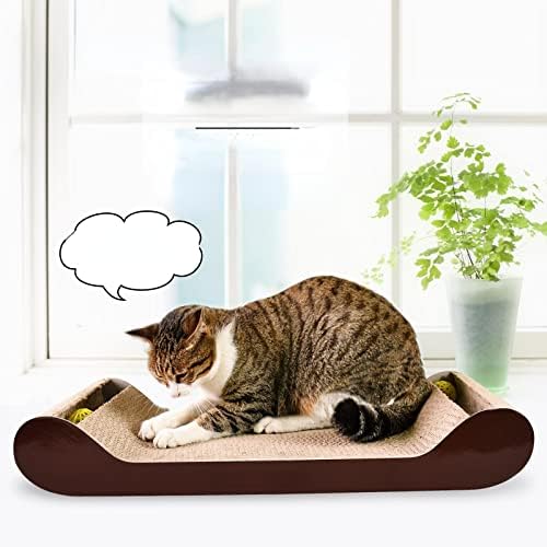 60 cm valovita daska za mačje ogrebotine u obliku sofe proizvodi za kućne ljubimce za mačke igračke za mljevenje kandži zvono