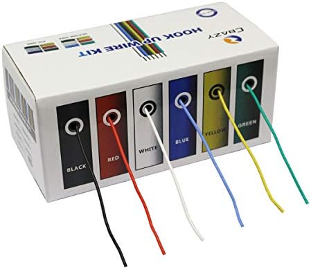 Cbazy ™ spoj za spajanje žičanog kompleta 18 mjerača fleksibilna silikonska guma Električna žica 6 boja 16,4 stopa svaki