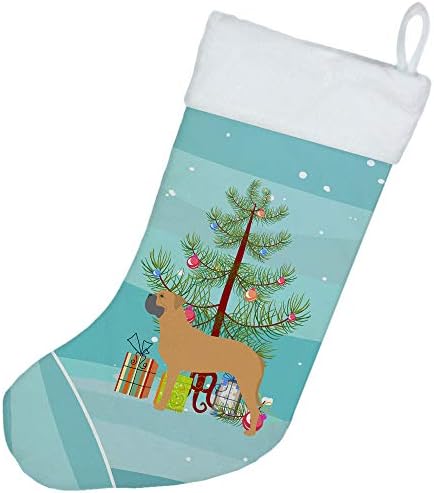 Caroline's blaga bb2989cs bullmastiff Sretan božićno drvce Božićna čarapa, kamin viseće čarape božićna sezona zabava dekor