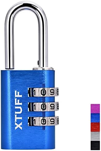 XTUFF kombinacija Lock-3-znamenkasti Ponovni vodootporna lozinka Aluminijska zaključavanje, za školske teretane Sportske